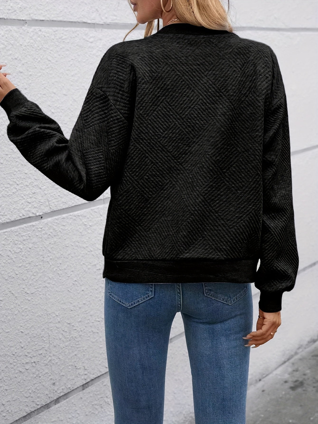 Geometrische Damenjacke - LässigLeben