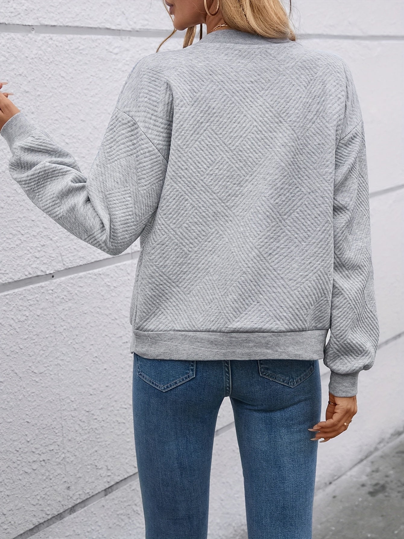Geometrische Damenjacke - LässigLeben